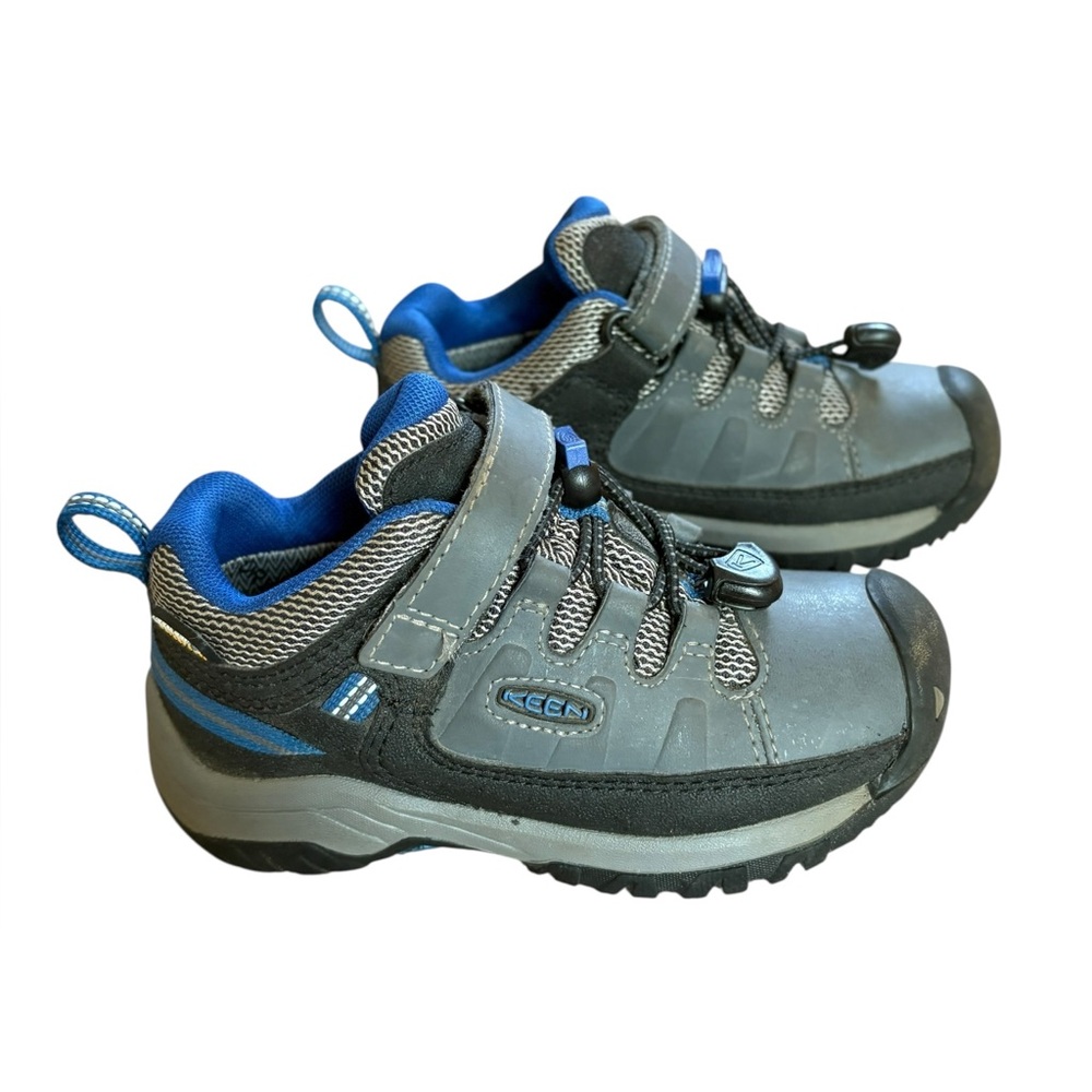 Keen Kids Gray and Blue Outdoor Hiking Shoes Sneakers Toddler Size 9